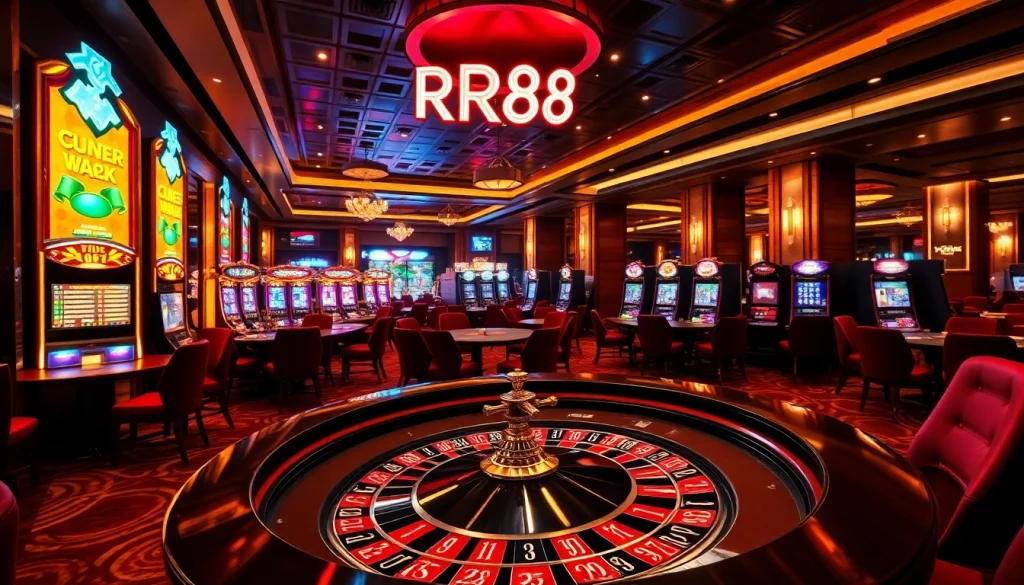 Experience the thrill of RR88 casino, where vibrant slots and roulette energize every player's journey.